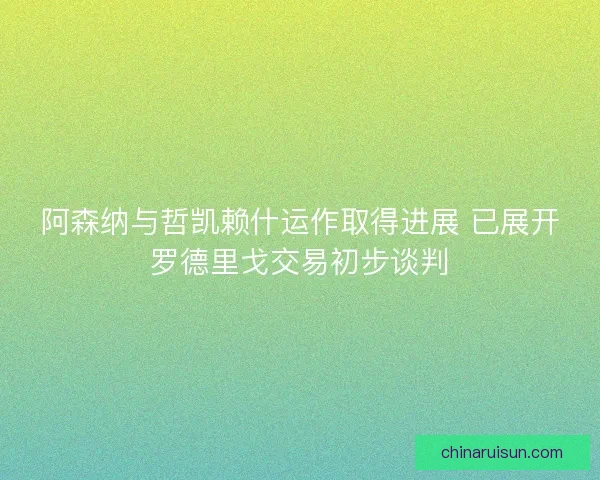 阿森纳与哲凯赖什运作取得进展 已展开罗德里戈交易初步谈判