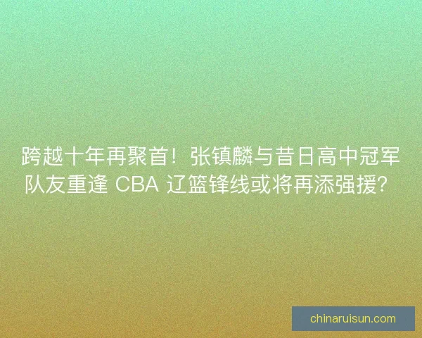 跨越十年再聚首！张镇麟与昔日高中冠军队友重逢 CBA 辽篮锋线或将再添强援？